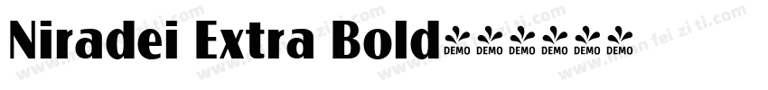 Niradei Extra Bold字体转换